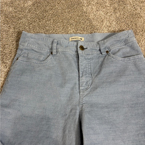 Toad & Co Pants Womens Size 4 Karuna Corduroy Light Blue Casual High Rise Cotton - Picture 10 of 11